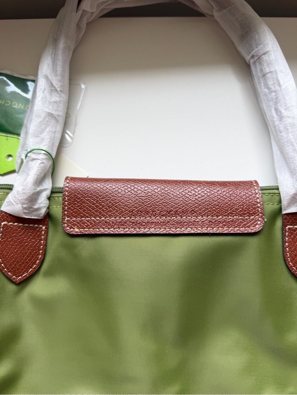Longchamp Tote in Lichen Green Large - Picture 6 of 8